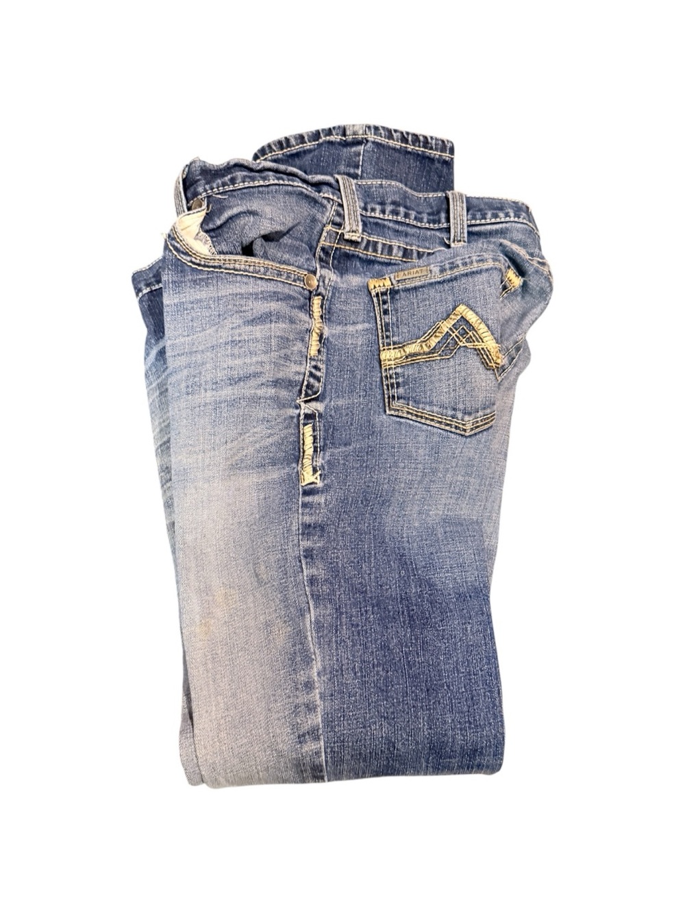 ARIAT Demin M 5 Straight Blue Jeans
FLAW- Last Picture